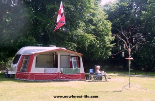 New Forest Longbeech caravan park