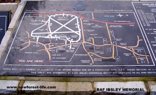 New Forest R.A.F. Ibsley WW2 Airfield Plan