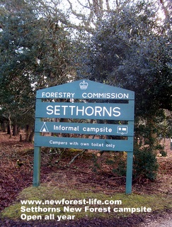 New Forest Setthorns Entrance Board