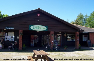 New Forest Holmsley Campsite shop