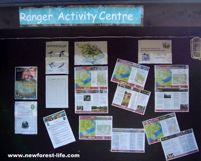 New Forest Holmsley Caravan Park Ranger Activity Board