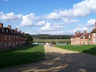 Buckler's Hard village looking towards the river. Now there's a new cycle route from Beaulieu village.