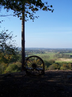 New Forest Sandy Balls-View across the river Avon