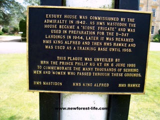 New Forest Exbury Gardens Plaque