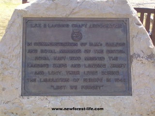 New Forest Exbury Plaque near Gilbury Pier