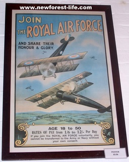 New Forest WW2 Poster for Join RAF