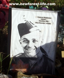 New Forest Canadian Airman at war memorial