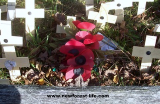 New Forest Canadian War memorial Poppy Day