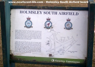 New Forest South Holmsley Airfield Notice Board