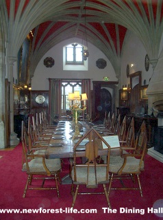 New Forest Beaulieu Palace Dining Room