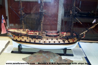 HMS Agamemnon Battle of Trafalgar model at Buckler's Hard Maritime Museum