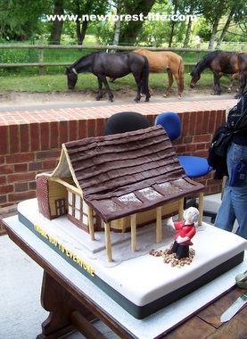 New Forest Woodgreen shop - a cake made for the grand opening