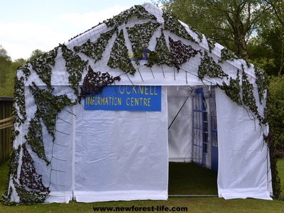 New Forest Ocknell Information Centre Tent