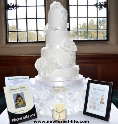 New Forest wedding cake by Inspirations cakes