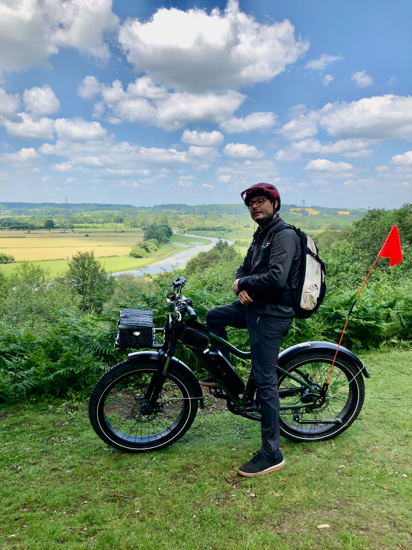 Electric bike ride views with Likie Bikie. Just one of the wonderful New Forest sights you'll see on the escorted 2 hour Explorer Ride